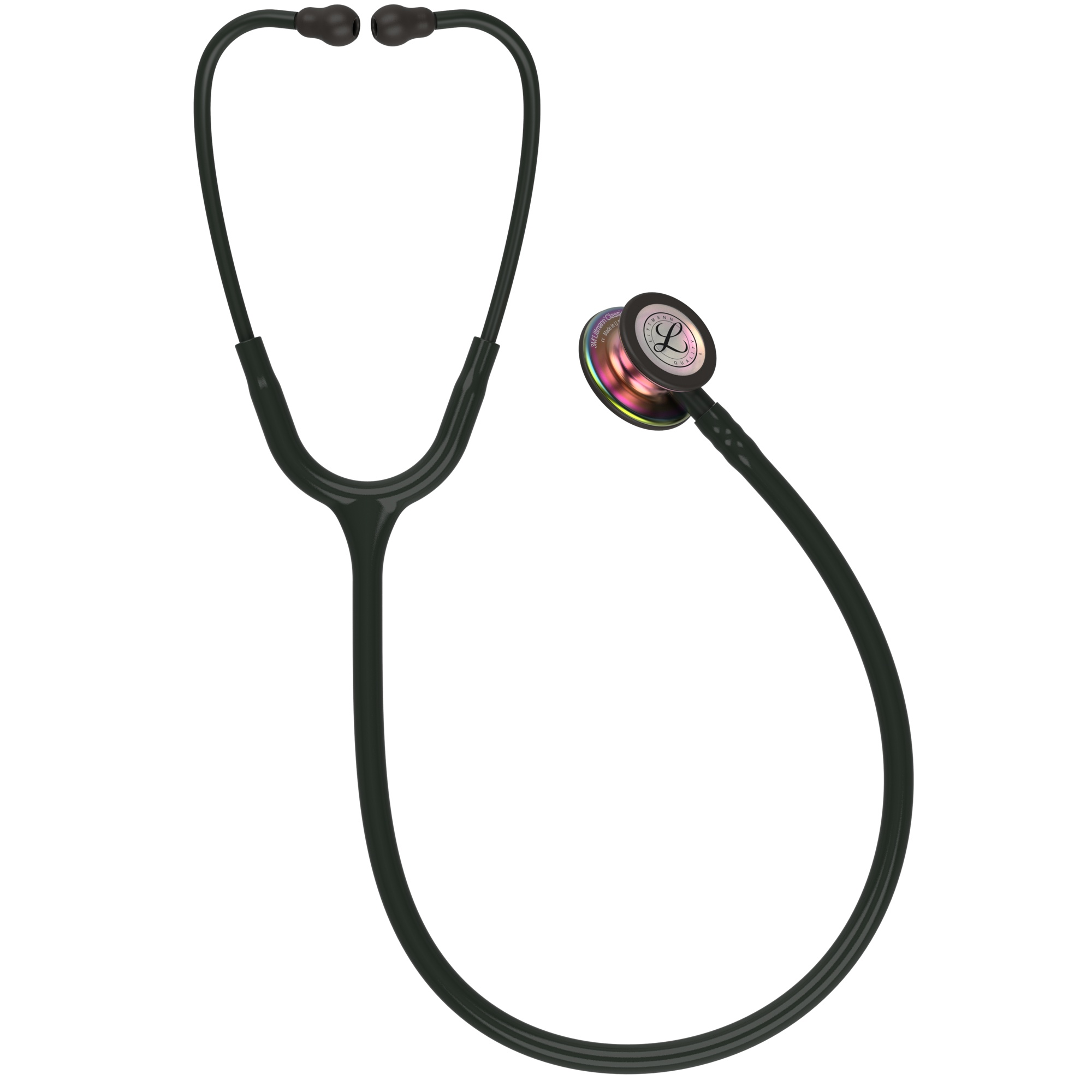 گوشی پزشکی لیتمن کلاسیک ۳ 5870 مشکی رنگین‌کمانی